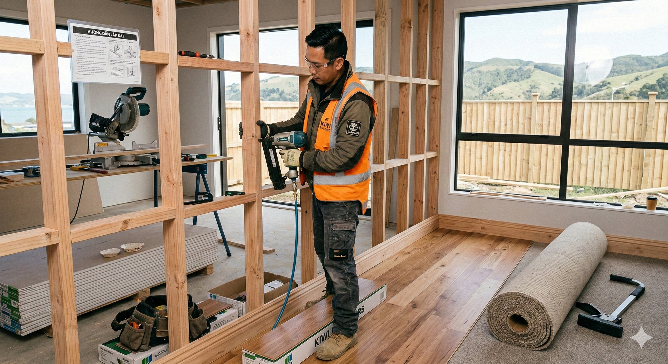 tuyển thợ mộc đi New Zealand