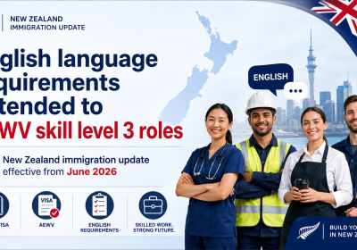 Meta Title: AEWV New Zealand yêu cầu tiếng Anh 2026: Skill Level 3 cần IELTS 4.0