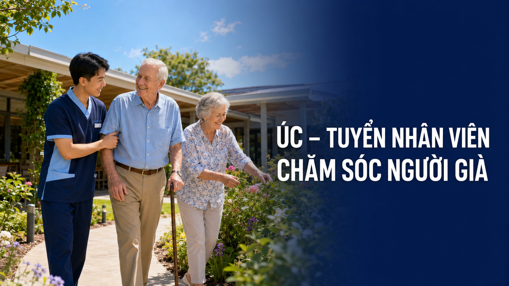 ÚC – TUYỂN NHÂN VIÊN CHĂM SÓC NGƯỜI GIÀ