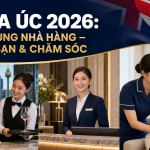 Chương trình DAMA Úc 2026 tuyển ứng viên nhà hàng khách sạn và chăm sóc