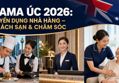 Chương trình DAMA Úc 2026 tuyển ứng viên nhà hàng khách sạn và chăm sóc