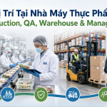 vị trí tại nhà máy thực phẩm