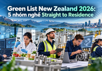 Green List New Zealand 2026: 5 nhóm nghề Straight to Residence